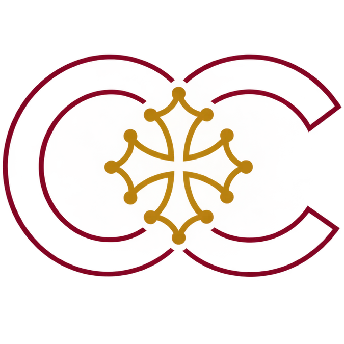 Logo OcciCode, une croix occitane encadrée par deux C